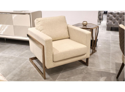 Luxus křeslo obývacího pokoje design moderní nábytek potah textilní.