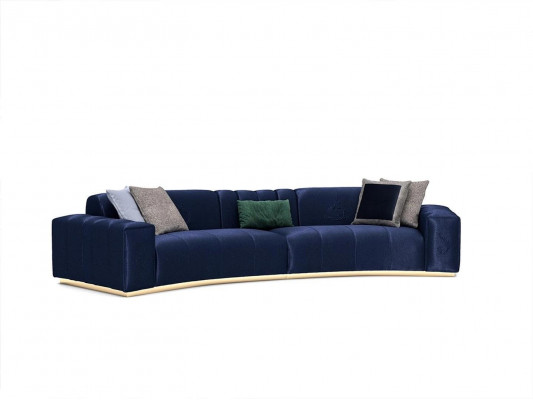 Luxusní sedací soupravy Velký šestimístný gauč Textil Moderní obývací pokoj