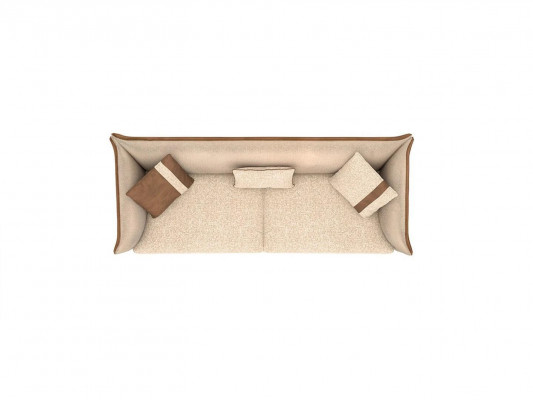Beige pohovka Luxus tříkreslo Moderní zařízení Čalouněný nábytek Textil