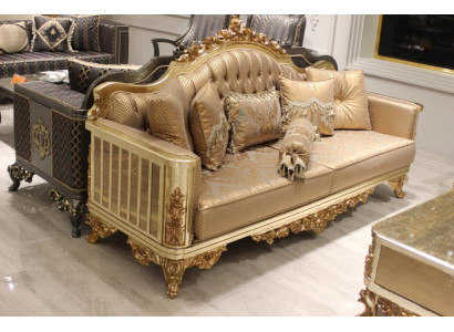 Sofa sada 3311 Konferenční stůl Textil Dřevo Kompletní set Pohovka Křeslo Sofa sada
