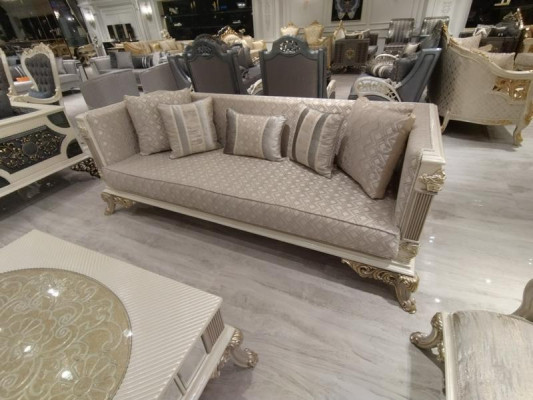 Barevná obývací sestava 3+3+1+1 Elegantní sestava 2x gauč 2x křeslo