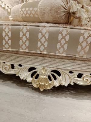 Moderní obývací pokoj set Dva stylové sety 3místné sofa Designové křeslo