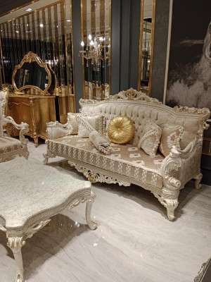 Designer Wohnzimmer Set 2x 3 Sitzer Sofas Exklusives Wohnzimmer Set  Návrhářský obývací pokoj 2x 3místné pohovky Exkluzivní obývací pokoj
