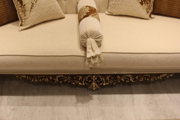 Sada nábytku Premium Wohnzimmer Set, 2x pohovka 3místná, moderní obývací pokoj, nový.