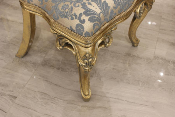 Sada 6 židlí Garnitur jídelního setu - designové dřevěné židle v antickém luxusním stylu, nové.