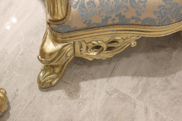 Sada 6 židlí Garnitur jídelního setu - designové dřevěné židle v antickém luxusním stylu, nové.