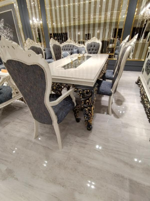 Moderní 6x židle jídelní židle Luxus 6x sada židlí z dřeva designerstühle