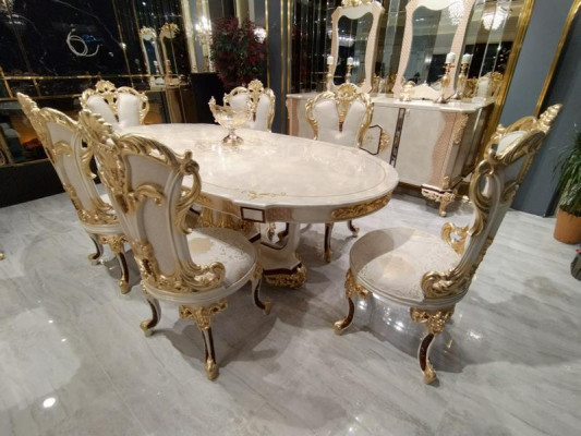 Jídelní stůl dřevěný stůl skupina stůl jídelna obývací pokoj sada dřevo design stoly.