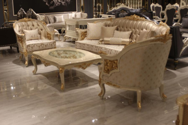 Opulentní obývací pokoj Stůl moderní stůl Nové Deluxe nábytek
