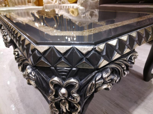 Design Luxus Konferenční stolík Moderní dřevěný stolík do obývacího pokoje.