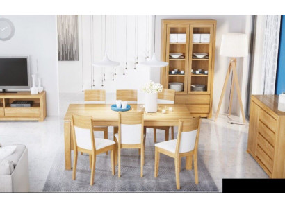 Jídelní stůl ze dřeva Stoly obývacího jídelního pokoje Stůl masivního dřeva 200x90cm Masivní jídelní stoly