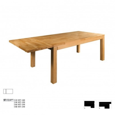 Stůl Jídelní stůl Masivní nábytek Jídelna 160x90cm Skutečné dřevo Masiv Nové Stoly