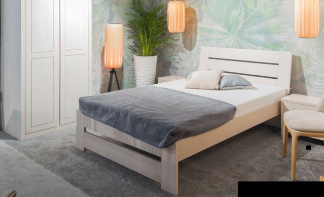 Postel ložnice kompletní sada postelí se 2 nočními stolky 100x200cm Loft Massiv