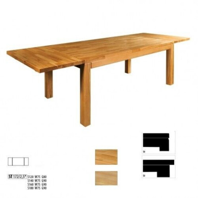 Jídelna Jídelní stůl Masivní stoly Stůl 140x90 cm Pravé dřevo Masiv Nový nábytek