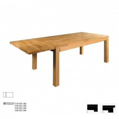 Jídelní stůl Dřevěné stoly Obývací jídelní stůl 180x90cm Masivní jídelní stoly Masivní dřevo