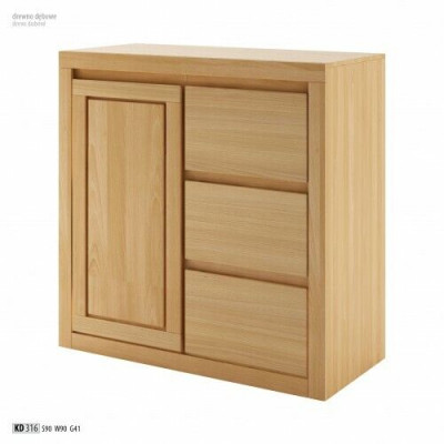 Komoda Design Lowboard Sideboard Dřevěná skříň Bufet Komody