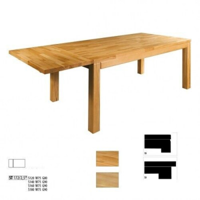 Jídelní stůl Dřevěné stoly Obývací jídelní stůl 180x90cm Masivní dřevo Jídelní stoly Masivní