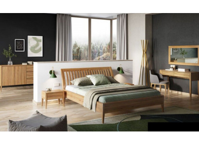 Klasická postel v barokním stylu, dvojité dřevěné hotelové postele 180x200cm, nová ložnice