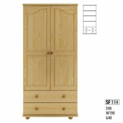 Šatní skříň Masivní skříně Masivní skříň ložnice Massiver Schrank Vollholz