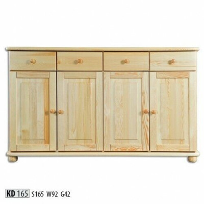 Komoda 165cm Sideboard Skříň Kredenc dřevo Skříň Nábytek Komody Masivní dřevo