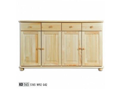 Komoda 165cm Sideboard Skříň Kredenc dřevo Skříň Nábytek Komody Masivní dřevo