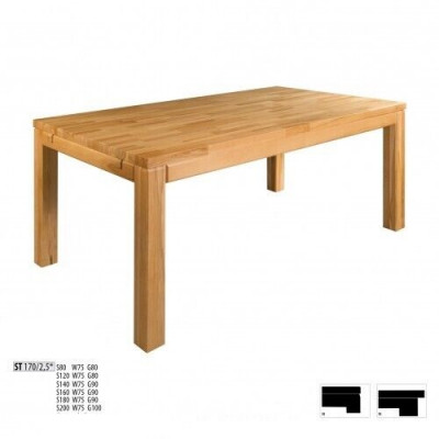 Stůl jídelní dřevo obývací jídelna 140x90cm Masivní jídelní stoly masivní dřevo stoly