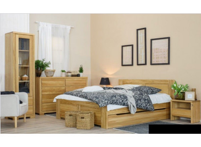 Ložnice Dřevěná postel Skutečné dřevo Postel Postele Hotel 180x200 cm Styl Masivní nábytek