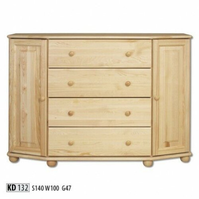 Sideboard Masivní komoda Skříň Nábytek Komody Masivní dřevo Skříně Nový Bufet