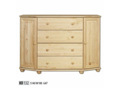 Sideboard Masivní komoda Skříň Nábytek Komody Masivní dřevo Skříně Nový Bufet