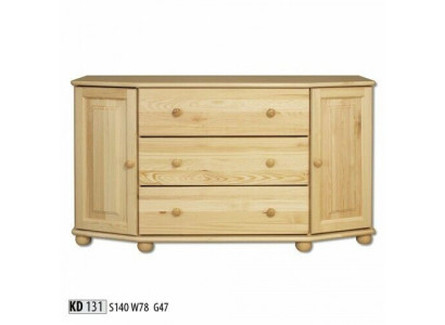 Masivní komoda sideboard nábytek z pravého dřeva nový bufet komody skříň