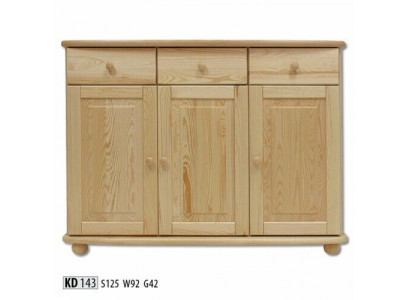 Sideboard Skříňka Komoda Jedlový masiv Obývací pokoj plný masiv Dřevo