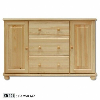 Masivní komoda Sideboard komody skříně Nová kredence Nábytek Skříň