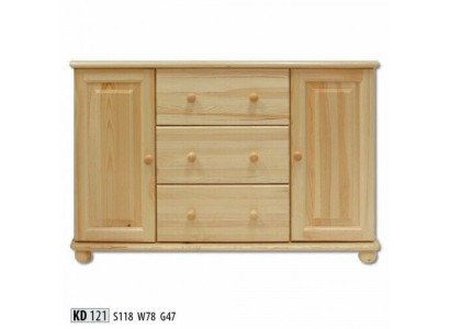 Masivní komoda Sideboard komody skříně Nová kredence Nábytek Skříň