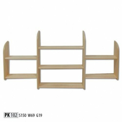 Vývěsní deska z masivu borovice 150x69cm - regál na květiny, závesný regál.