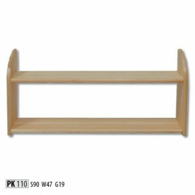 Police s police Knihovna Nový Massivní borovice Regál Zásuvka Držák na dřevo Nové