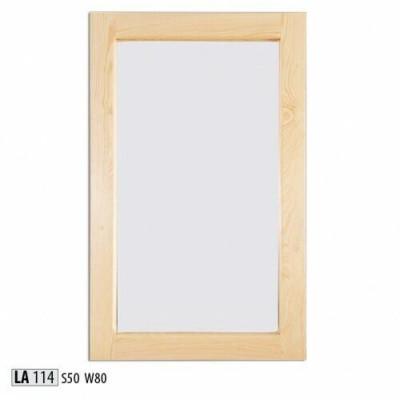 Ručně vyrobené zrcadlo s masivním rám z borovice rozměrů 50 * 80 cm, nové.