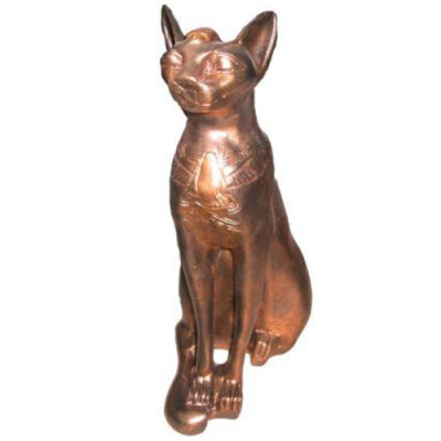 Sochy egyptských koček Bastet dekorace z umělé hmoty 37cm Egypt