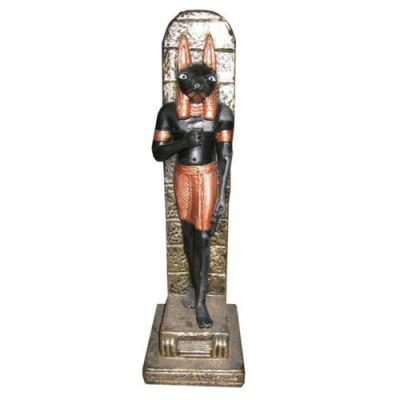 Egyptská socha Anubis, bůh smrti, dekorativní sochy z plastu, 33 cm.