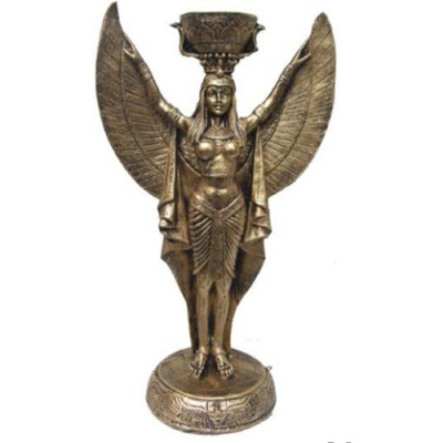 Socha Egyptská bohyně Maat svícen stojací lampy sochy sochy Nové