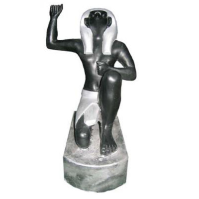Egyptský faraon plastová figurka, výška 21 cm.