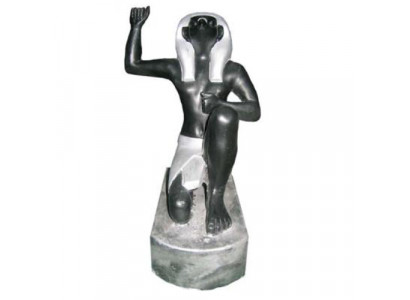 Egyptský faraon plastová figurka, výška 21 cm.