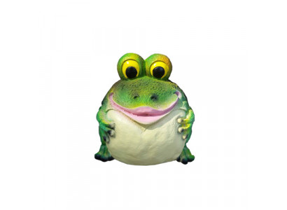 Moderní figurka žáby z umělé hmoty Výška 25 cm