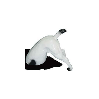 Šílená zahradní socha socha psa s pozadím 25 cm sochy sochy