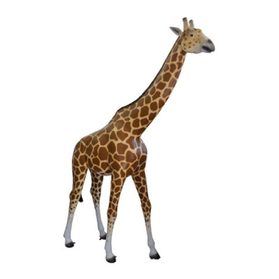 Moderní socha žirafy, dekorativní figura, sochy zoo dekorace, nové, 320x227x62cm.