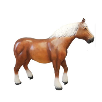 Ruský hnědák Koňská dekorace Socha Sochy Sochy 80cm Socha Socha