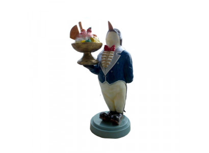 Socha zmrzliny Figurína Postava na stojanu Ledovna Pinguin Gastroskopie Sochy 175cm Nová