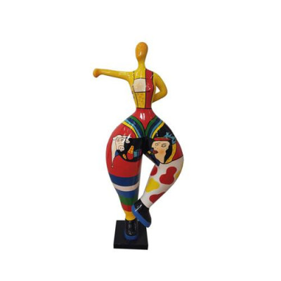 Abstraktní Figura Socha Barevně malované sochy Sochy 132 cm XXL Socha Plast