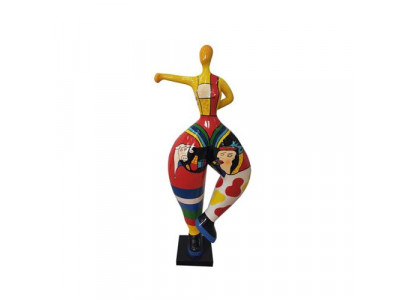 Abstraktní Figura Socha Barevně malované sochy Sochy 132 cm XXL Socha Plast