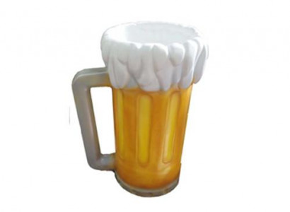 Zahrada piva Džbán Podstavec Socha Sklenice Figura Sochy 93cm Podstavec Reklama