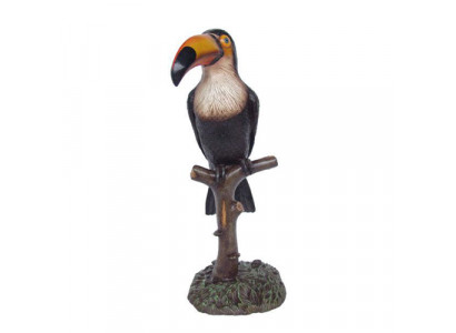 Zahradní dekorace Pták Tukan 80cm Figura Socha Sochy Sochy Papoušek 113cm